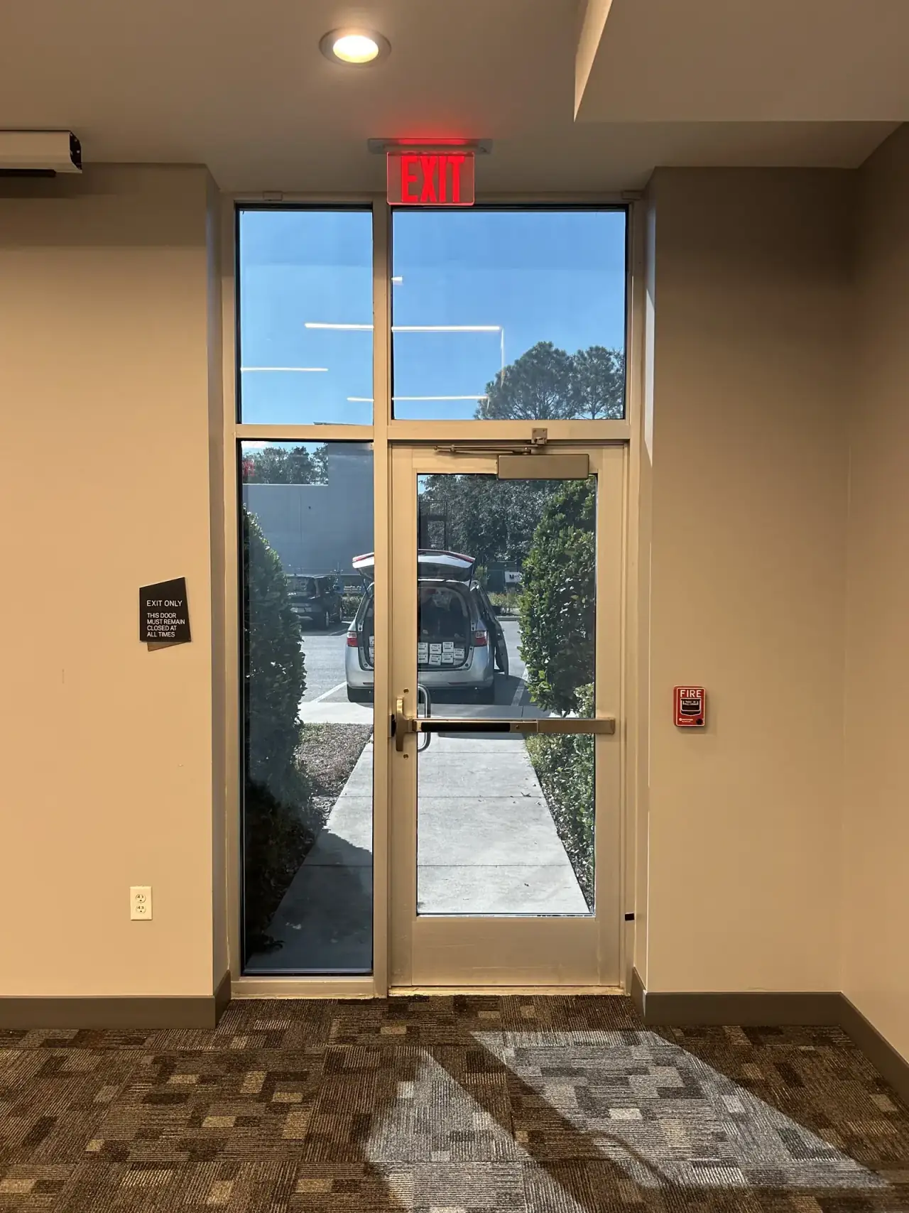 Summit Window Tinting commercial install — Storefront · solar control