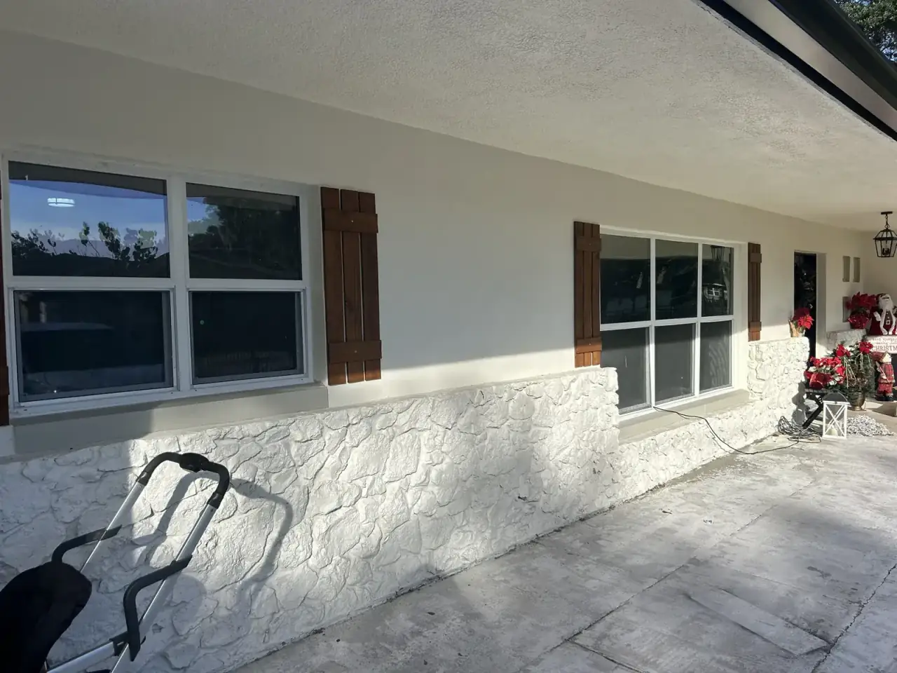 Summit Window Tinting residential install — Picture window · heat rejection
